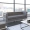 Flash Furniture Gray LeatherSoft Sofa with Double Bar Frame ZB-REGAL-810-3-SOFA-GY-GG - alternate 1
